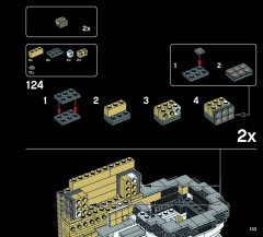 LEGO 21035 instructions page 133 – build guide