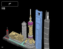 LEGO 21039 instructions page 142 – build guide