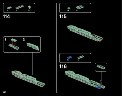 LEGO 21042 instructions page 140 – build guide