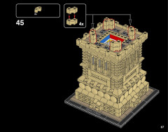 LEGO 21042 instructions page 67 – build guide