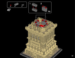 LEGO 21042 instructions page 69 – build guide