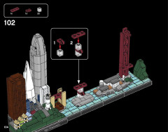 LEGO 21043 instructions page 104 – build guide