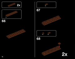 LEGO 21043 instructions page 74 – build guide