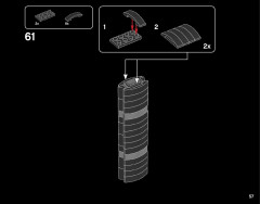 LEGO 21044 instructions page 57 – build guide