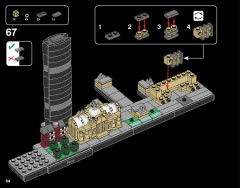 LEGO 21044 instructions page 64 – build guide