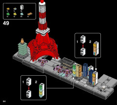 LEGO 21051 instructions page 54 – build guide