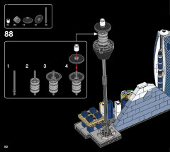 LEGO 21051 instructions page 82 – build guide