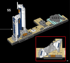 LEGO 21052 instructions page 53 – build guide