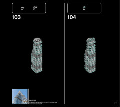 LEGO 21052 instructions page 77 – build guide