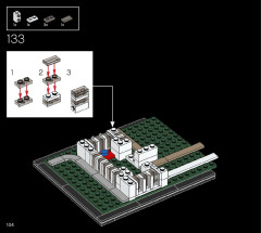 LEGO 21054 instructions page 104 – build guide