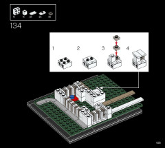 LEGO 21054 instructions page 105 – build guide