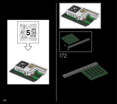 LEGO 21054 instructions page 128 – build guide