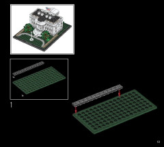 LEGO 21054 instructions page 13 – build guide