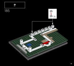 LEGO 21054 instructions page 141 – build guide
