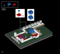 LEGO 21054 instructions page 142 – build guide