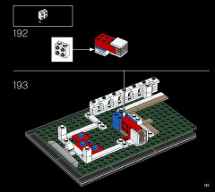 LEGO 21054 instructions page 145 – build guide