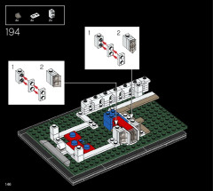 LEGO 21054 instructions page 146 – build guide