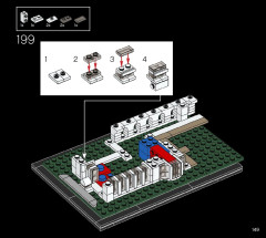 LEGO 21054 instructions page 149 – build guide