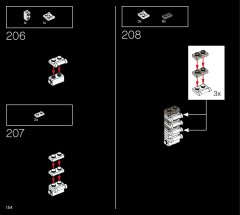 LEGO 21054 instructions page 154 – build guide