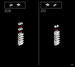 LEGO 21054 instructions page 155 – build guide