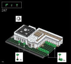 LEGO 21054 instructions page 176 – build guide