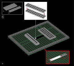 LEGO 21054 instructions page 18 – build guide