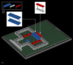 LEGO 21054 instructions page 24 – build guide