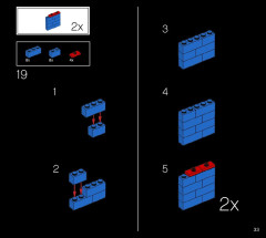 LEGO 21054 instructions page 33 – build guide