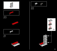 LEGO 21054 instructions page 35 – build guide