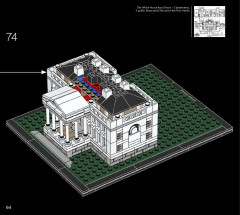 LEGO 21054 instructions page 64 – build guide