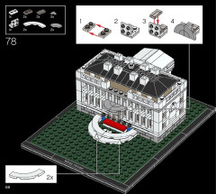 LEGO 21054 instructions page 68 – build guide
