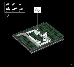 LEGO 21054 instructions page 95 – build guide