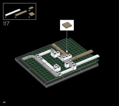 LEGO 21054 instructions page 96 – build guide