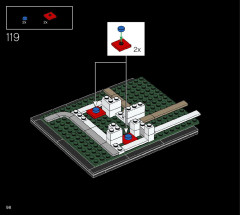 LEGO 21054 instructions page 98 – build guide