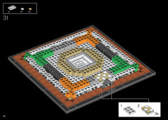 LEGO 21056 instructions page 40 – build guide