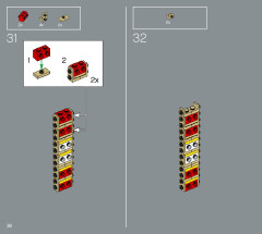 LEGO 21057 instructions page 36 – build guide