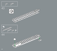 LEGO 21057 instructions page 44 – build guide