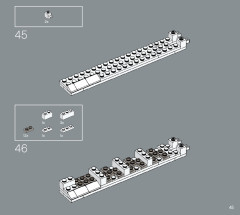 LEGO 21057 instructions page 45 – build guide