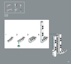 LEGO 21057 instructions page 53 – build guide