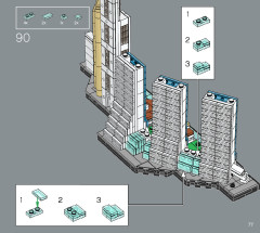 LEGO 21057 instructions page 77 – build guide