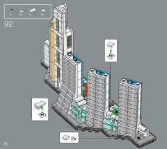 LEGO 21057 instructions page 80 – build guide