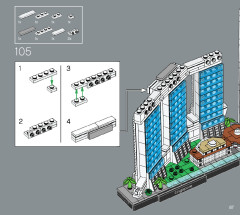 LEGO 21057 instructions page 87 – build guide