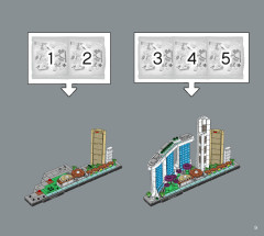 LEGO 21057 instructions page 9 – build guide
