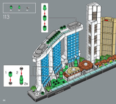 LEGO 21057 instructions page 98 – build guide