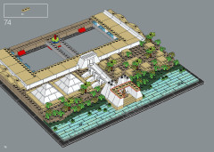 LEGO 21058 instructions page 74 – build guide