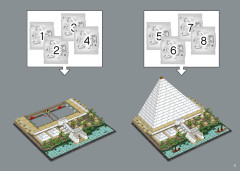 LEGO 21058 instructions page 9 – build guide