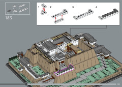 LEGO 21060 instructions page 125 – build guide