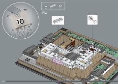 LEGO 21060 instructions page 136 – build guide