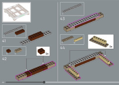 LEGO 21060 instructions page 44 – build guide