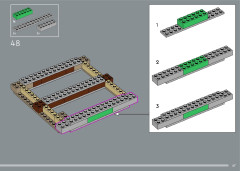 LEGO 21060 instructions page 47 – build guide